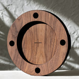 Advent Wreath with Legs - Walnut