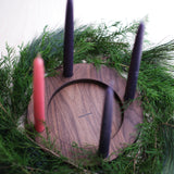Advent Wreath - Walnut