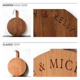 Round Maple Charcuterie Board