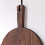 Round Walnut Charcuterie Board